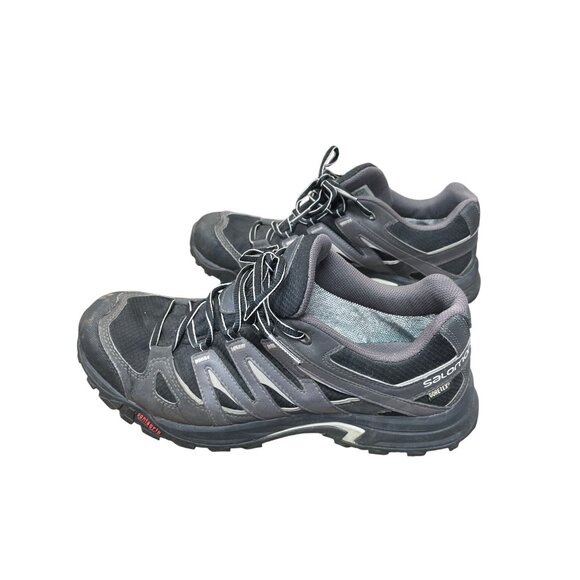 Salomon Gore-Tex Contagrip mens black hiking trail running sneakers 10 SKU 9359 - Picture 3 of 16